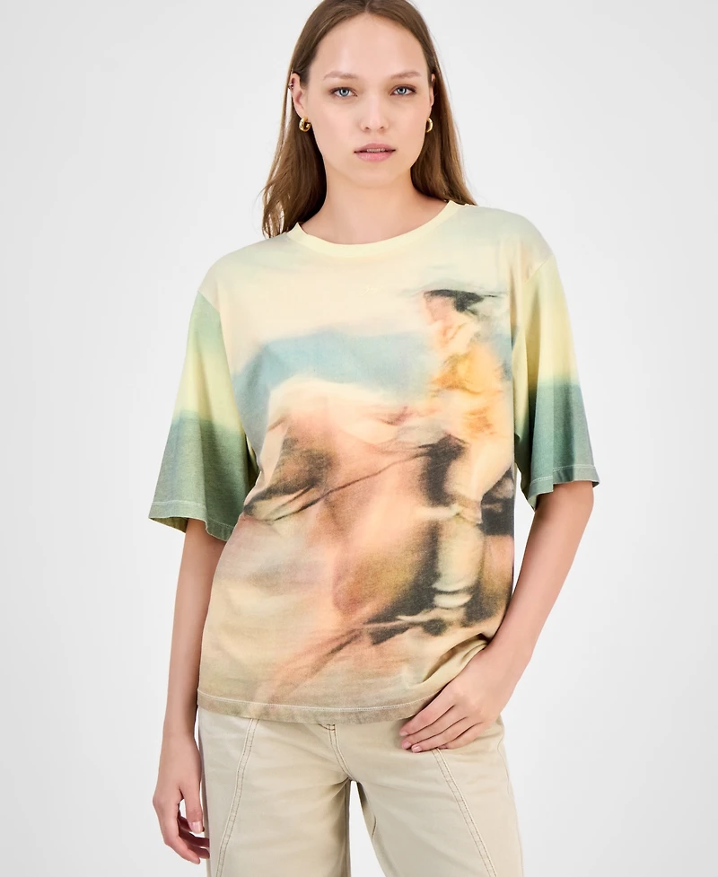 Boss Orange Women's Cowboy Graphic T-Shirt