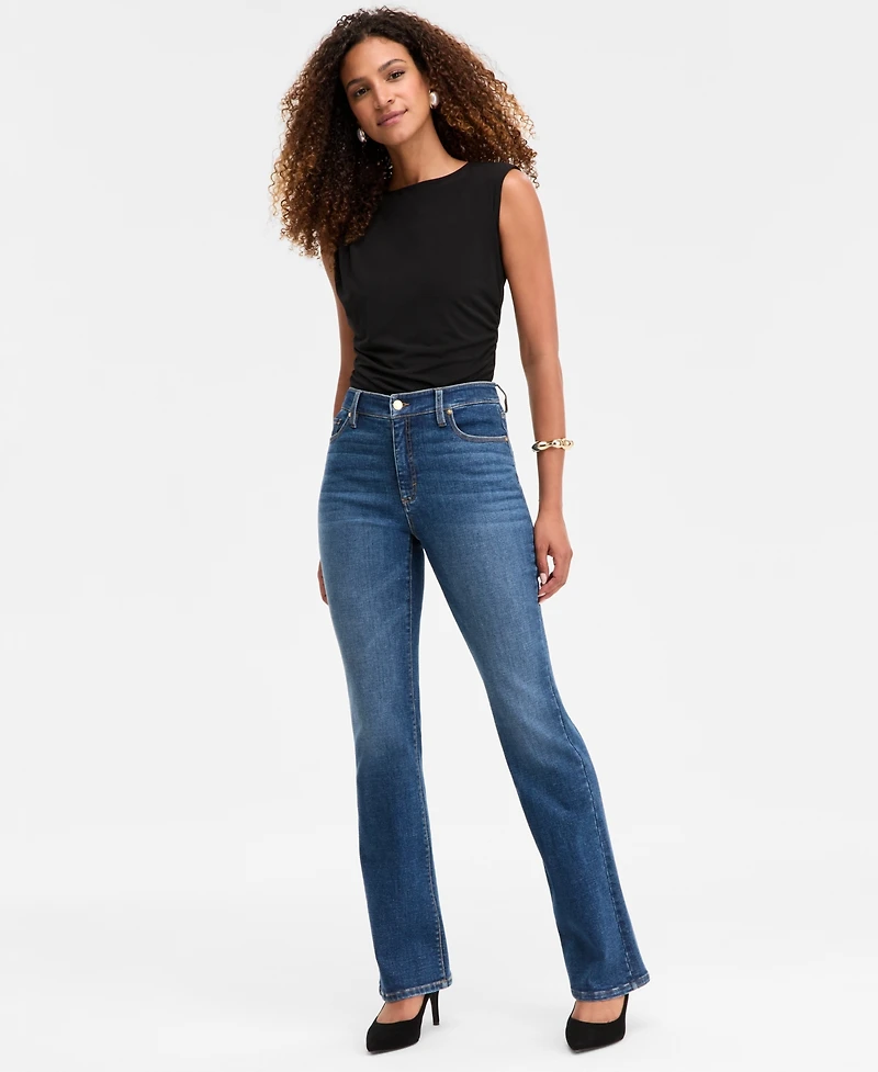 I.n.c. International Concepts Women's High-Rise Bootcut Jeans, Macy's Exclusive