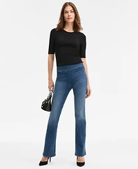 I.n.c. International Concepts Women's High-Rise Pull-On Bootcut Jeans, Macy's Exclusive