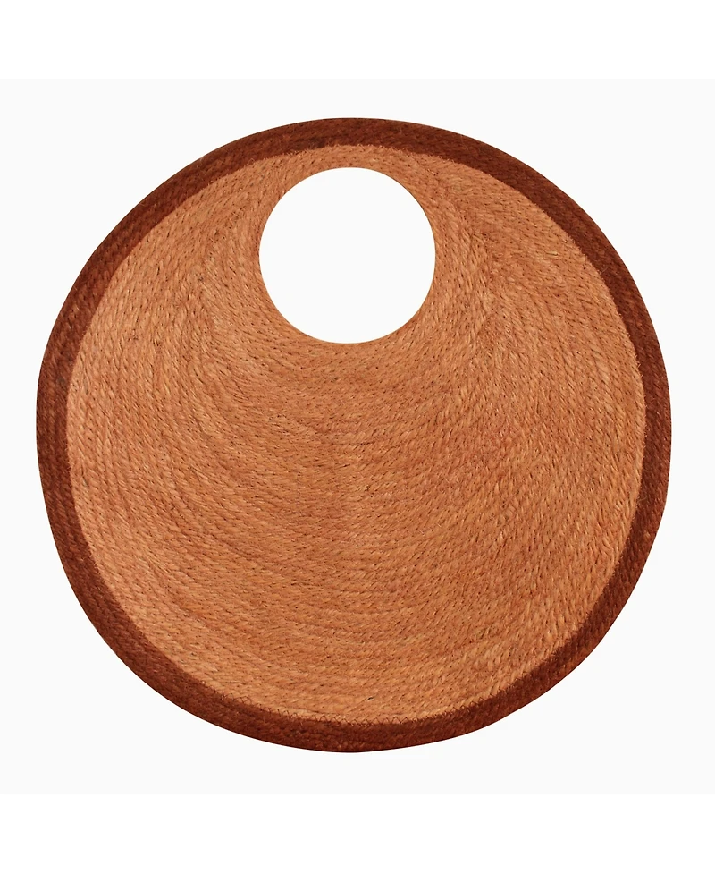 Solo Walnut Jute Bag In Brown