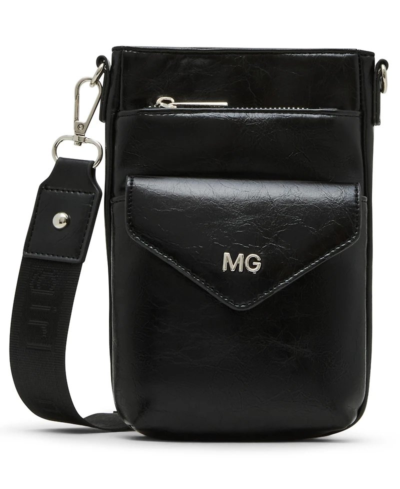 Madden Girl Inezc Crinkle Magnetic Phone Pouch Crossbody