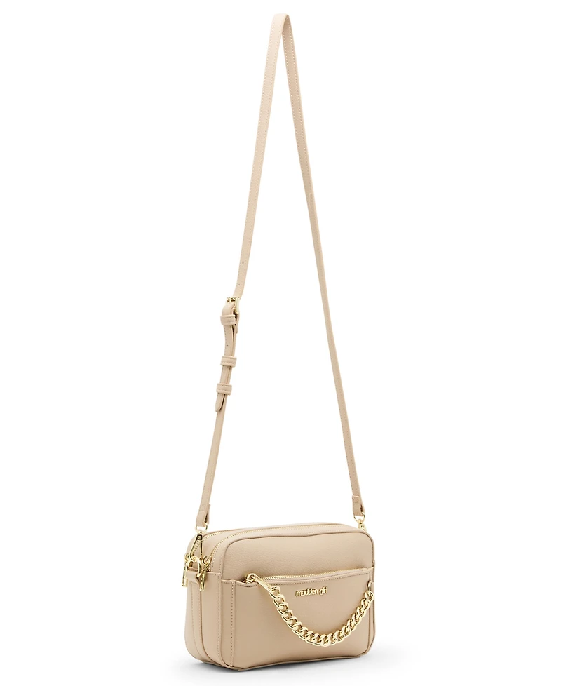 Madden Girl Tara Zipper Crossbody Camera Bag