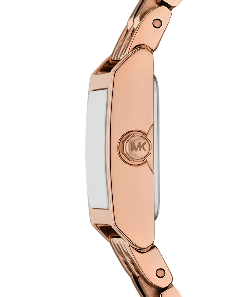 Michael Kors Women's Georgie Two-Hand Rose Gold-Tone Stainless Steel Watch, 20mm