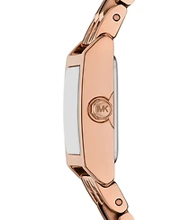 Michael Kors Women's Georgie Two-Hand Rose Gold-Tone Stainless Steel Watch, 20mm