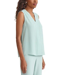 Kasper Women's Sleeveless V-Neck Top, Regular & Petite
