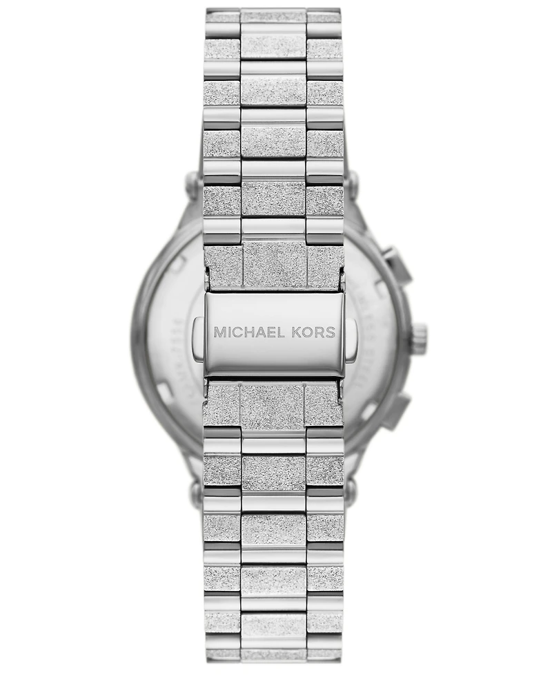 Michael Kors Women's Billie Chronograph Silver-Tone Stainless Steel Watch, 40mm