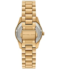 Michael Kors Women's Lexington Lux Multifunction Gold-Tone Stainless Steel Watch, 34mm