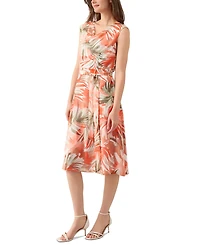 Kasper Women's Printed Cowl-Neck Chiffon Dress
