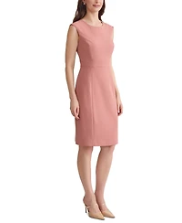 Kasper Women's Crewneck Sleeveless Sheath Dress, Regular & Petite