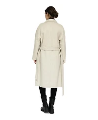 Belle & Bloom Boss Girl Double-Breasted Lined Wool Coat