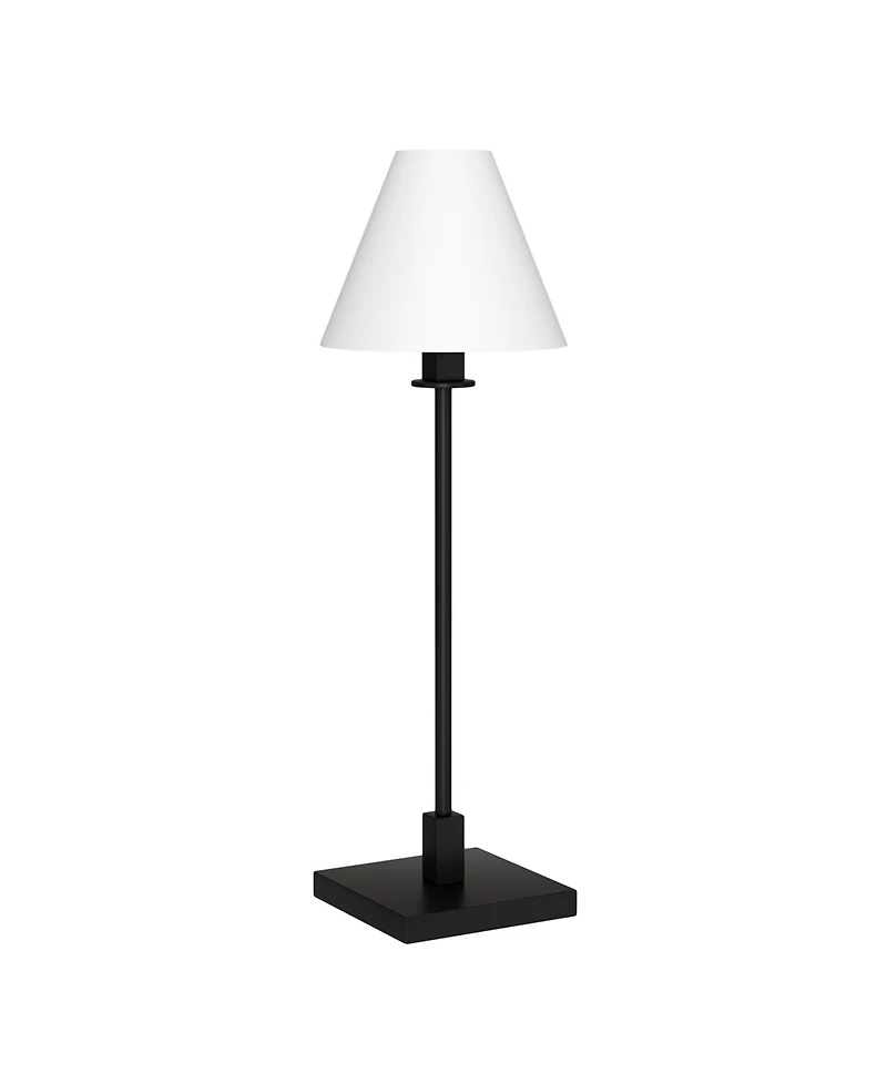 Hudson & Canal Clement 28" Metal Table Lamp with Fabric Shade