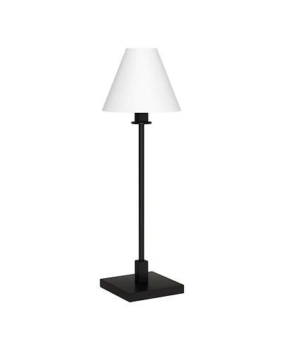 Hudson & Canal Clement 28" Metal Table Lamp with Fabric Shade