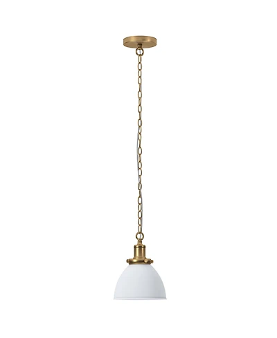 Hudson & Canal Elodie 8" Metal Pendant with Metal Shade