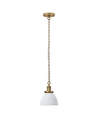Hudson & Canal Elodie 8" Metal Pendant with Metal Shade