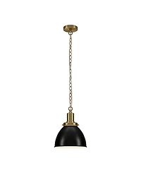 Hudson & Canal Elodie 12" Metal Pendant with Shade