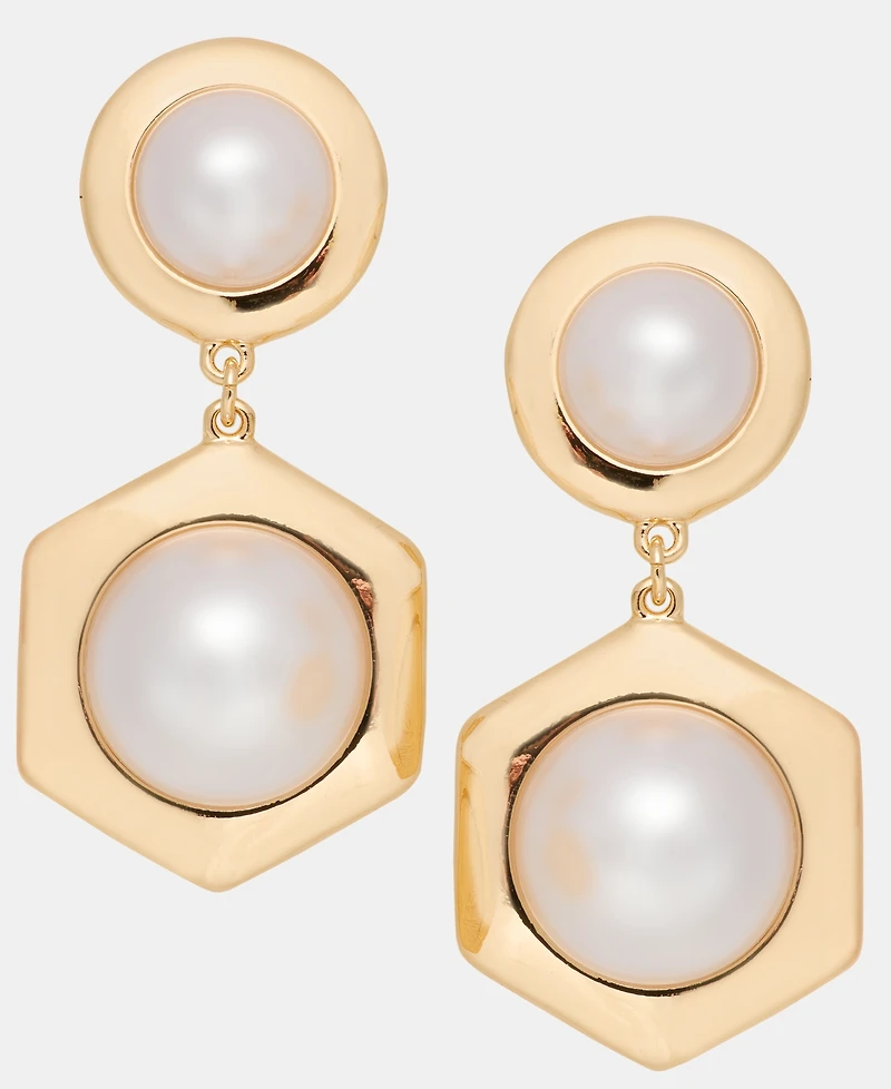 I.n.c. International Concepts Hexagon Drop Earrings, Macy's Exclusive