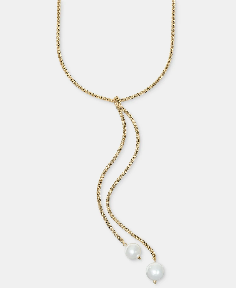 I.n.c. International Concepts Imitation Pearl Lasso Lariat Necklace, 17-1/4" + 3" extender, Macy's Exclusive