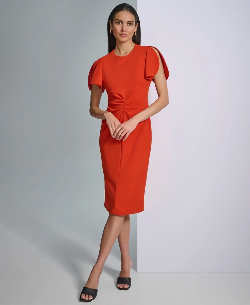 Calvin Klein Women's Scuba Crepe Sheath Dress