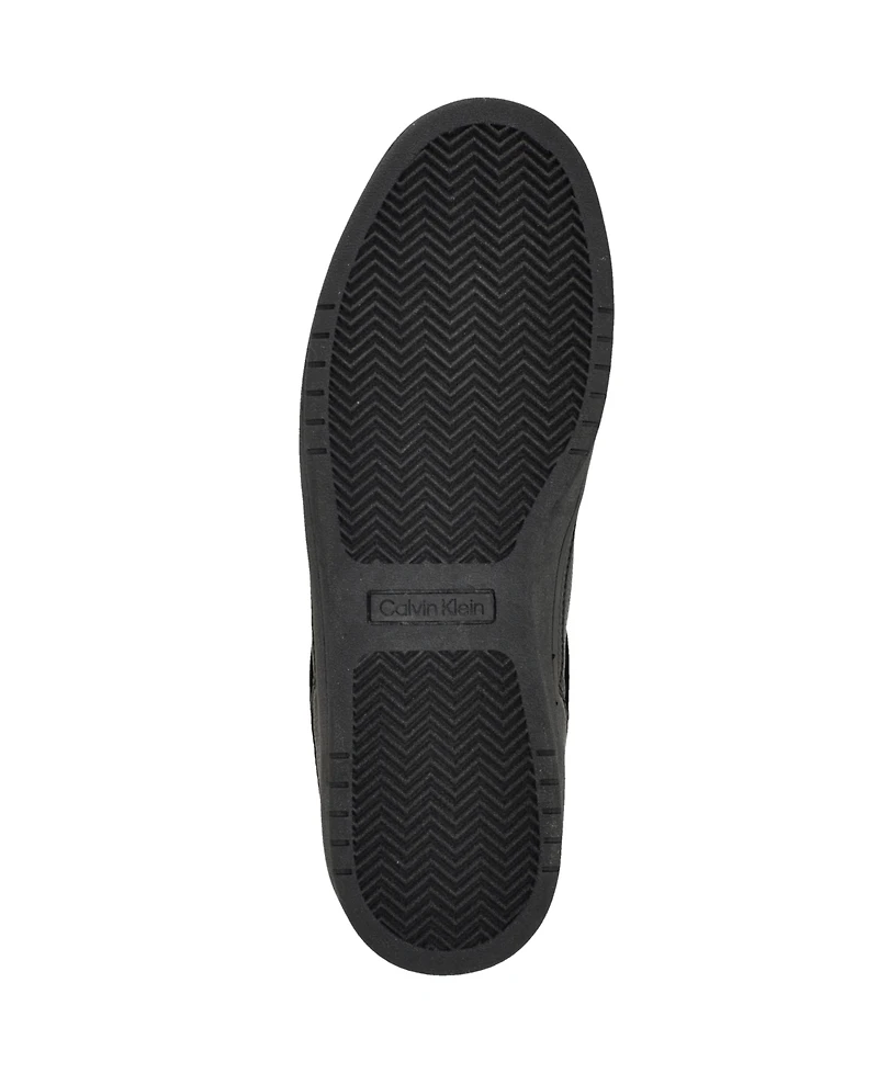 Calvin Klein Men's Landy Round Toe Lace Up Sneakers