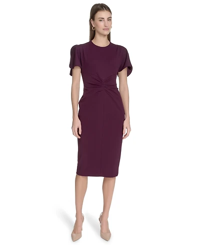 Calvin Klein Women's Scuba Crepe Sheath Dress
