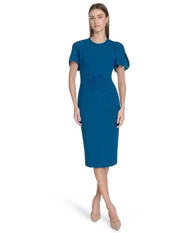 Shop Calvin Klein Women's Scuba Crepe Sheath Dress at Beverly