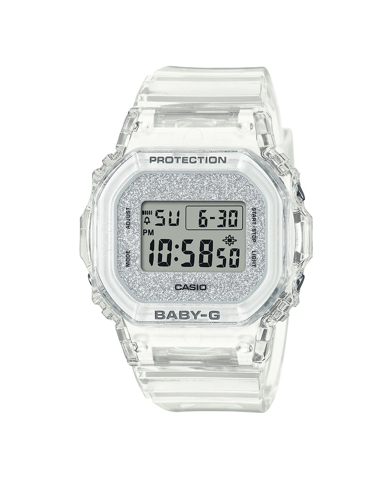 G-Shock Women's Clear Resin Watch, 37.9mm
