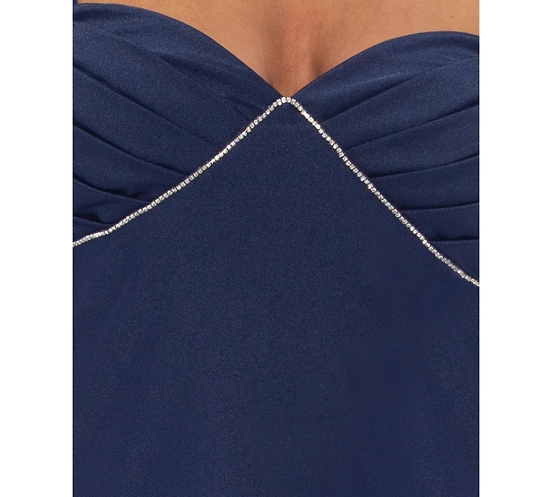 Jump Juniors' Embellished Power Satin Sheath Dress