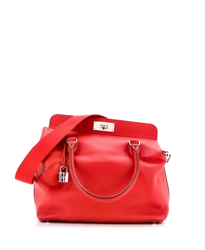 Pre-Owned Hermes 33 Toolbox Bag Swift