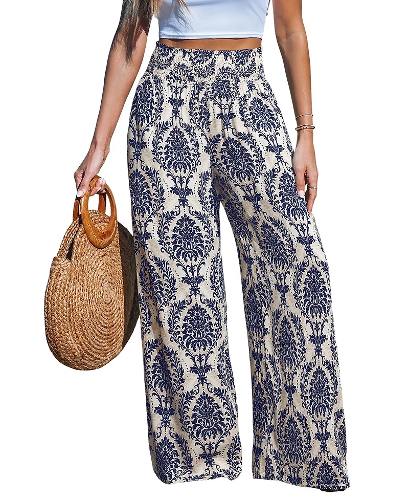 Cupshe Women's Gilded Sands Ornate Pants