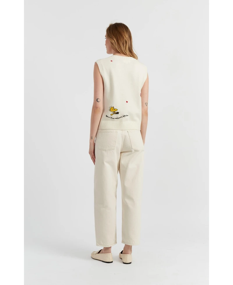 Chinti & Parker Women's Wool Cashmere Snoopy Anniversary Tank