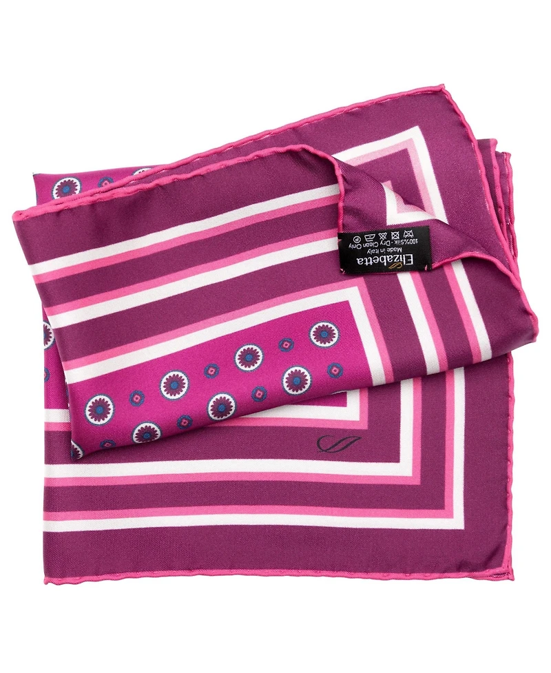 Elizabetta Men's Pantera - Silk Pocket Square for Men