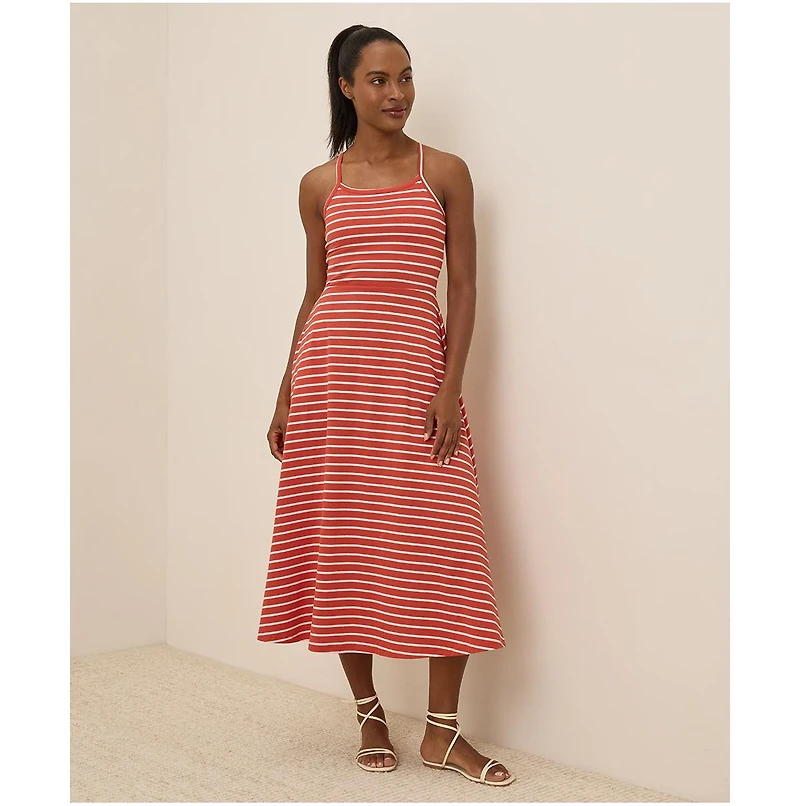 Pact Women's Organic Cotton Fit & Flare Midi Dress - Shorty