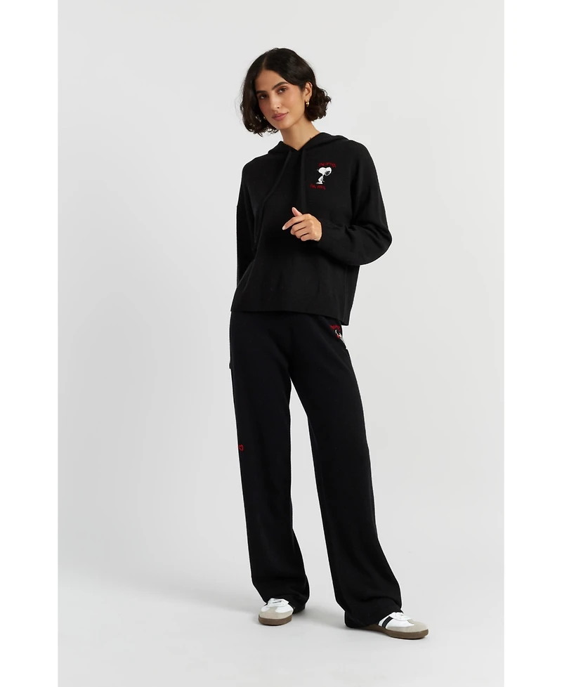 Chinti & Parker Women's Wool Cashmere Peanuts Originals Hoodie