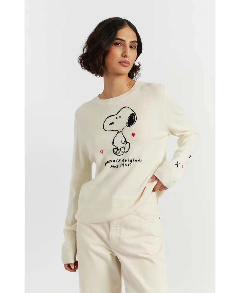 Chinti & Parker Women's Wool Cashmere Peanuts Original Sweater