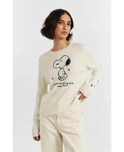Chinti & Parker Women's Wool Cashmere Peanuts Original Sweater