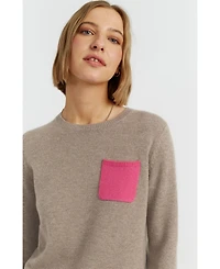 Chinti & Parker Women's Wool Cashmere One Pocket Sweater