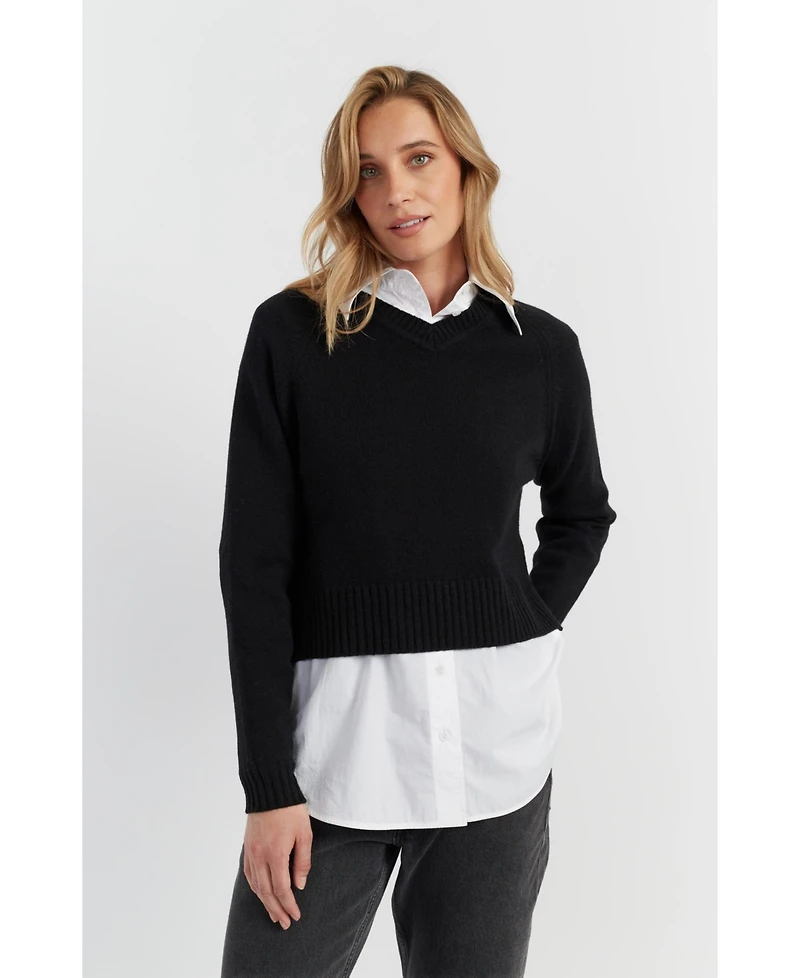 Chinti & Parker Women's Pure Cashmere V-Neck Sweater