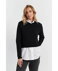 Chinti & Parker Women's Pure Cashmere V-Neck Sweater