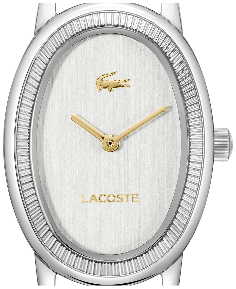 Lacoste Women's Parisienne Silver Tone Stainless Steel Bracelet Watch, 22mm