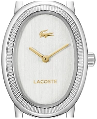 Lacoste Women's Parisienne Silver Tone Stainless Steel Bracelet Watch, 22mm