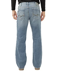 Silver Jeans Co. Men's Zac Relaxed Fit Straight Leg Knit Flex