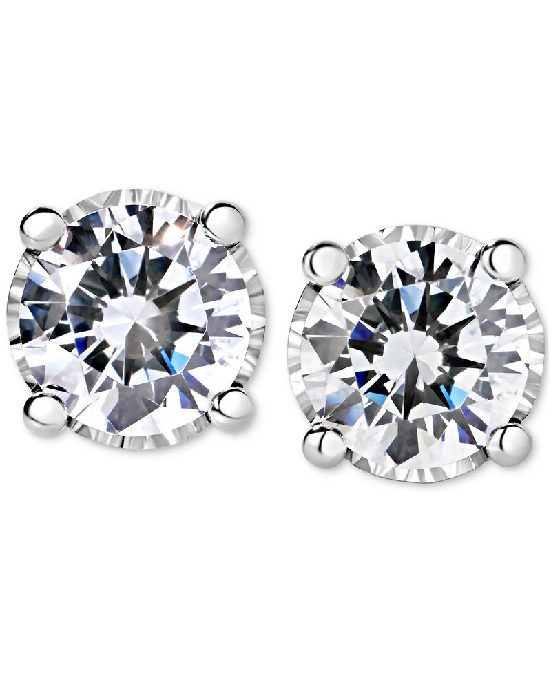 TruMiracle Diamond Stud Earrings (1-1/4 ct. t.w.) 14k White, Yellow or Rose Gold