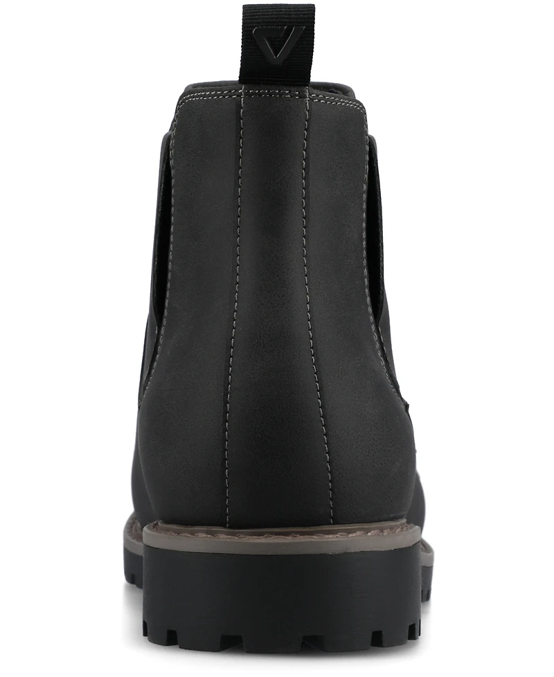 Vance Co. Men's Osmond Comfort Round Toe Chelsea Boots