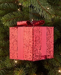 Holiday Lane Christmas Cheer Gift Box Ornament, Exclusively Made For Macy'S