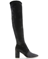 Smash Shoes Women's Malia Wide Calf Block Heel Over-The-Knee Boots - Extended Sizes Available