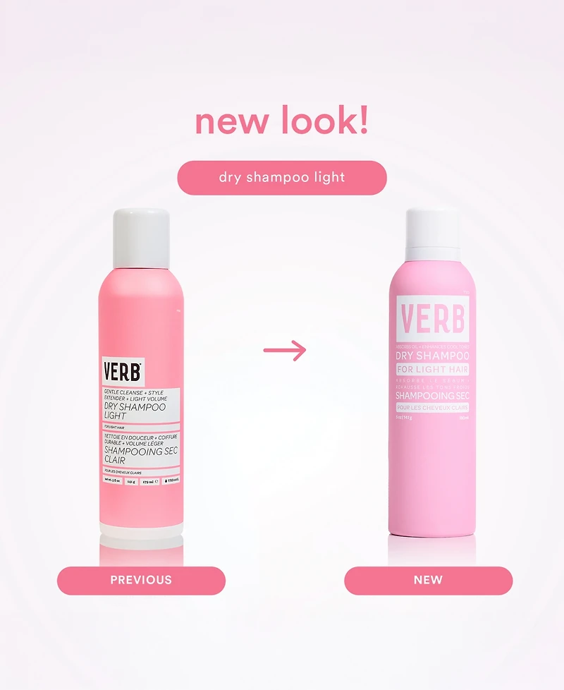 Verb Dry Shampoo Light, 5 oz.