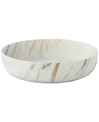 Lorren Home Trends Matte Marble Pattern Serving Bowl, 96-oz.