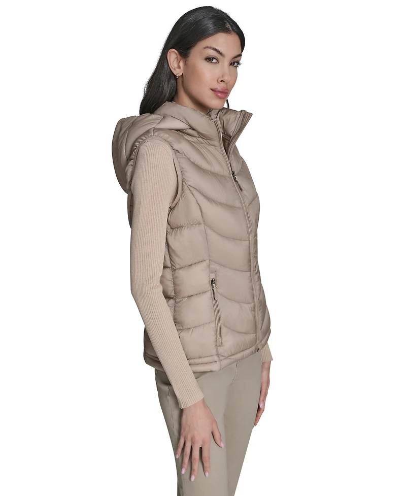 Charter Club Women's Packable Hooded Puffer Vest