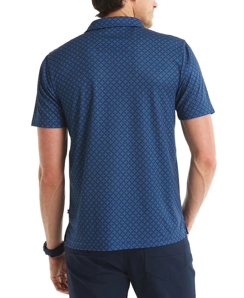 Nautica Men's Printed Classic-Fit Performance Button-Down Shirt