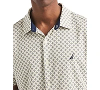 Nautica Men's Printed Classic-Fit Performance Button-Down Shirt